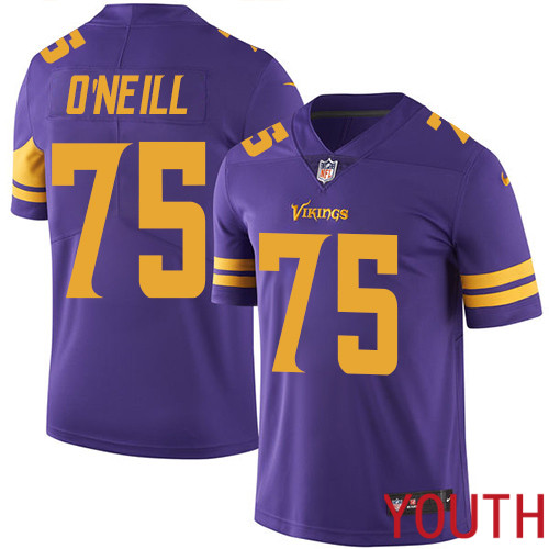 Minnesota Vikings #75 Limited Brian O Neill Purple Nike NFL Youth Jersey Rush Vapor Untouchable->women nfl jersey->Women Jersey